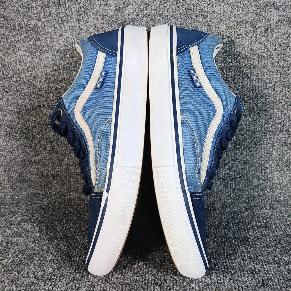 Vans Skate Old Skool Shoes Men 10 Navy Blue Suede Canvas Duracap Sneakers